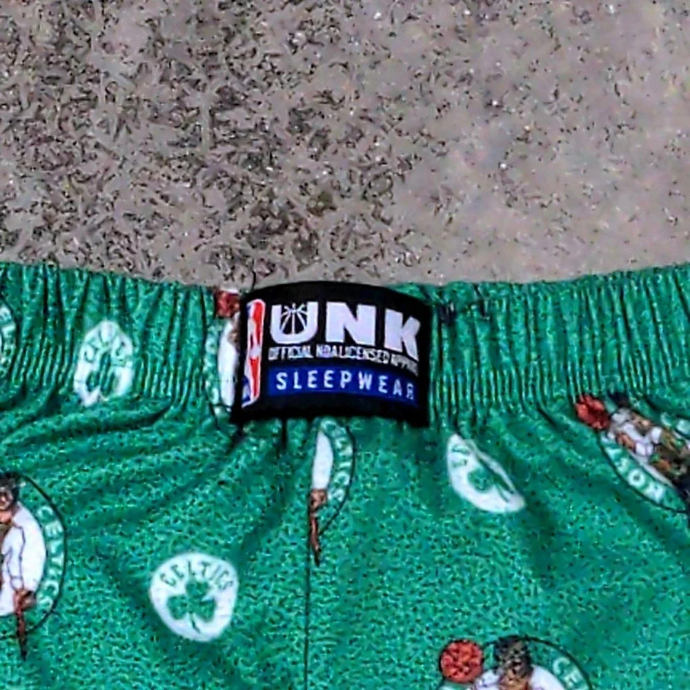 NBA Boston Celtics Youth Pajama Pants Size Small 7‎ Boys UNK Sleepwear AOP Green